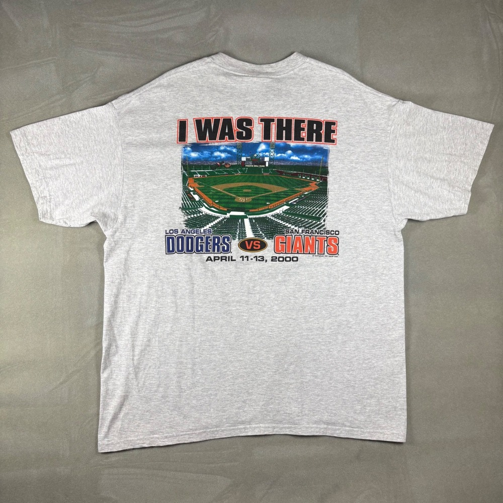 Vintage Lee 2000 SF Giants Pacific Bell Park Inaugural Series T-Shirt Mens XL